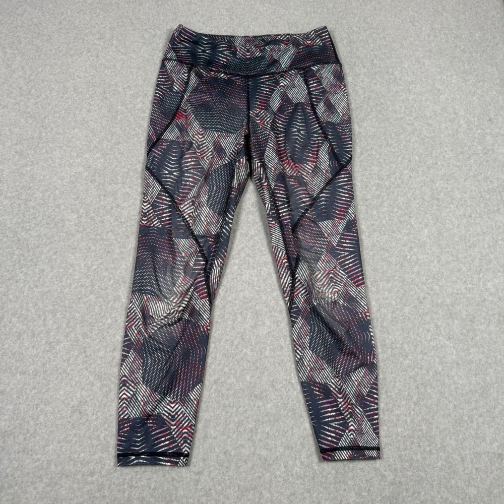 Patagonia Worn Wear Small Geometric Print Athletic Leggings 7/8 Hiking Outdoor
